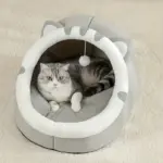 Cat Bed for Cat Resting & Sleeping with Soft Mat and Breathable Basket Design – gallery image 6