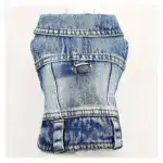 Pull-On Denim-Style Dog Vest for Wearing & Light Coverage, Two-Leg Design – gallery image 8