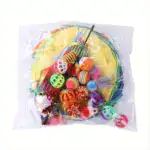 24-Piece Interactive Cat Toy Set for Play & Activity with Tunnel, Teaser Wand, Balls and Bell Toys – gallery image 2