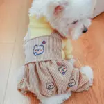 Small Dog Jumpsuit for Pet Wear & Coverage with Knit Polyester and Snap Button Closure – gallery image 10