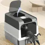 Enclosed Cat Litter Box for Leak Prevention & Odor Containment with Double Door Design – gallery image 6