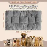 Plush Pet Bed Mattress for Resting & Lounging with Raised Edges and Rectangular Design – gallery image 4