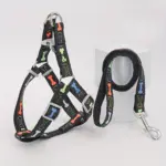 Bone-Shape Pet Harness and Leash for Walking & Control with Chest and Back Triangle Design – gallery image 6