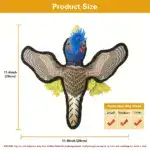 Bite-Resistant Squeaky Dog Chew Toy for Chewing & Interactive Play, Animal Print Design – gallery image 4