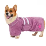 Quick-Dry Dog Bathrobe for Drying After Bathing & Grooming with Embroidered Detail – gallery image 9