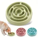 Interactive Slow Feeder Dog Bowl for Controlled Feeding & Slower Eating, Plastic Puzzle Design – gallery image 2