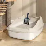 Semi-Enclosed Cat Litter Basin for Litter Containment & Waste Collection – gallery image 3
