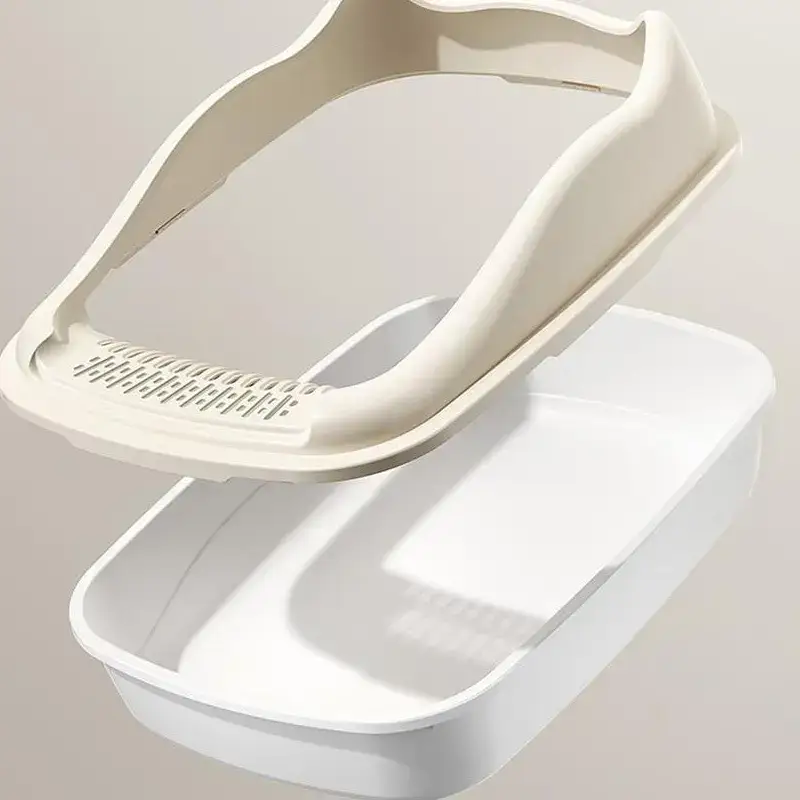 1714040020764-e461d796622c47f1805df068f1b330c6-goods Semi-Enclosed Cat Litter Basin for Litter Containment & Waste Collection – main image