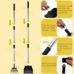 Stainless Steel Pooper Scooper Set for Pet Waste Pickup & Removal with Tray and Rake – gallery image 11