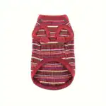 Pink Striped Ribbed Dog Vest for Easy Pullover Wear with Soft Knit Fabric – gallery image 17