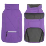 Winter Dog Coat for Cold Weather with Reflective Trim and Adjustable Fit – gallery image 2