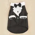 Pet Formal Shirt for Small Dogs with Bow Tie Detail – gallery image 2