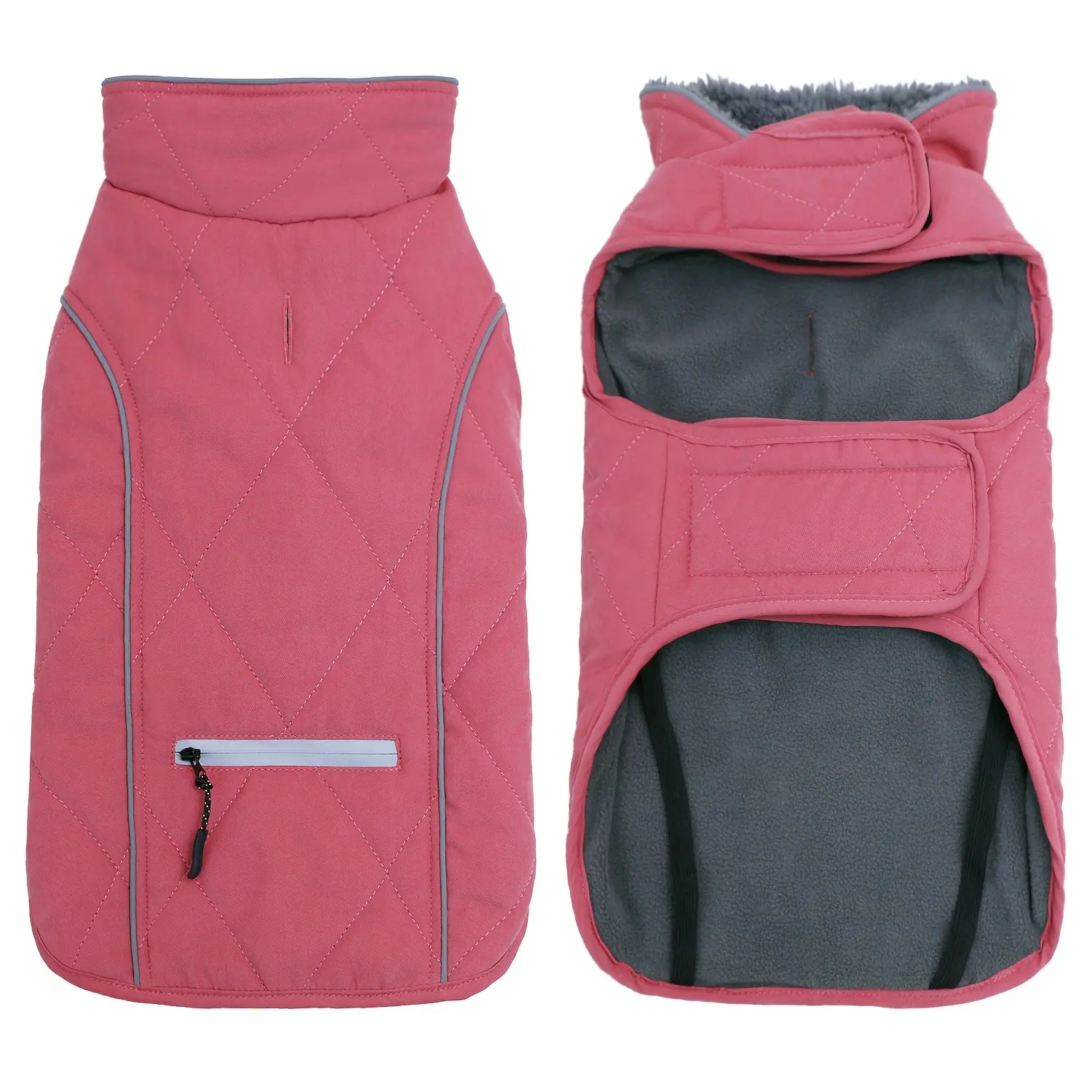 1c0b51d5-000b-4901-98e9-765164e04ca2 Winter Dog Coat for Cold Weather with Reflective Trim and Adjustable Fit – main image