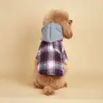 Hooded Color-Block Pet Jacket for Outdoor Wear in Cool Weather and Machine-Washable Design – gallery image 6