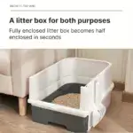 Enclosed Cat Litter Box for Leak Prevention & Odor Containment with Double Door Design – gallery image 8