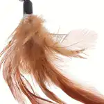 Cat Teaser Wand Toy for Interactive Play with Telescoping Rod and Feather Attachment – gallery image 2
