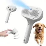 Automatic Pet Grooming Brush for Removing Loose Hair & Light Detangling, USB Rechargeable – main image