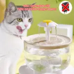 Transparent Pet Water Dispenser for Filtered Water Circulation & Quiet Dispensing – gallery image 12