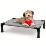 Cooling Elevated Dog Bed for Pet Resting with Breathable Mesh Surface and Metal Frame – gallery image 27