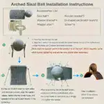 2-in-1 Cat Scratching Post for Scratching & Play with Sisal Surface and Hanging Ball – gallery image 12