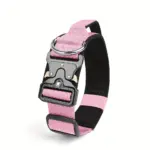 Tactical Dog Collar for Training & Outdoor Walks, Adjustable Nylon Webbing with Zinc Alloy Connector – gallery image 17