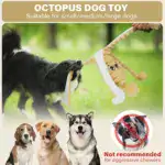 Squeaky Octopus Plush Dog Toy for Chewing and Interactive Play with Soft Stuffed Design – gallery image 8