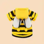 Bee Costume Hoodie for Small Dogs for Warm Wear in Cool Weather with Pullover Design – gallery image 2