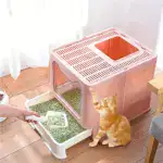 Foldable Cat Litter Box for Containing Litter with Tray and Scoop – gallery image 5