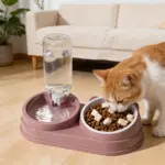 3-in-1 Pet Feeder and Automatic Water Dispenser for Cat and Dog Feeding with Non-Slip Tilted Bowl – gallery image 13