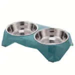 Stainless Steel Pet Bowls with Raised Stand for Pet Feeding, Diamond Design – gallery image 5