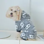 Panda-Themed Hooded Dog Jumpsuit for Warm Wear in Cooler Weather, Coral Fleece – gallery image 11