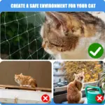 Transparent Mesh Protection Net for Balcony and Window Barrier Use with Fixed Plastic Buckles – gallery image 9