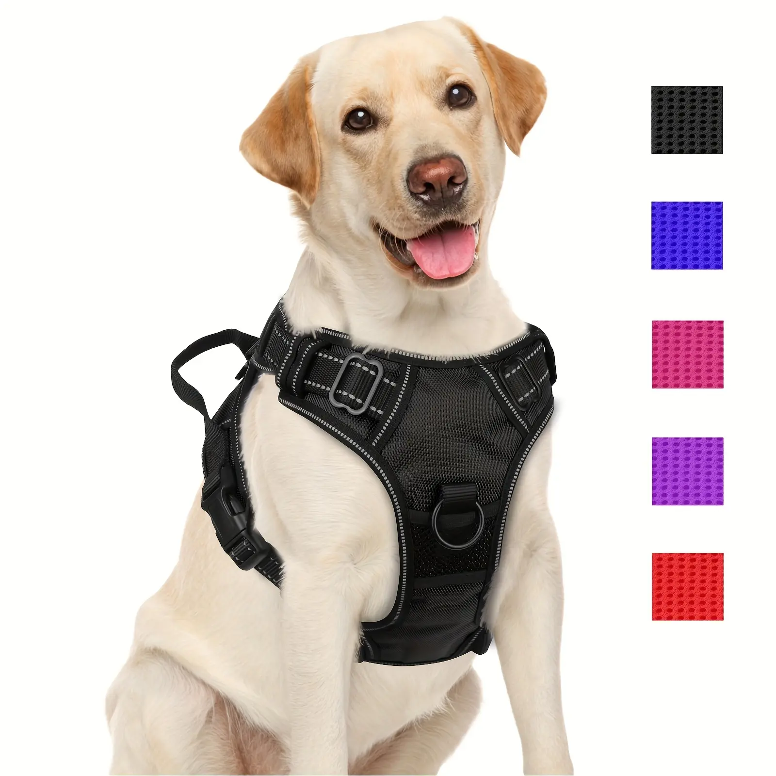 45a8ff130467effb38285aa9347b0f49 Dog Harness for Training and Walking with Reflective Trim and Top Control Handle – main image
