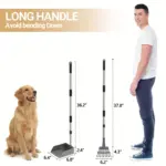 Stainless Steel Pooper Scooper Set for Pet Waste Pickup & Removal with Tray and Rake – gallery image 4