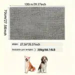 Extra-Large Dog Mat for Resting & Floor Protection, Quick-Dry Chenille Fiber – gallery image 6