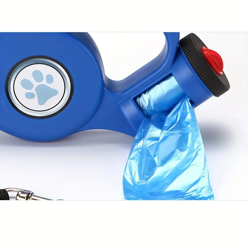 4850f0d32ce07b19a6acf15a792cfac3 Retractable Dog Leash for Walking Control with Built-In Waste Bag Holder – main image