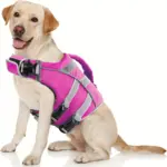 Dog Life Vest for Water Activities and Visibility with Reflective Stripes and Top Handle – gallery image 11