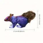 Interactive Squirrel Plush Dog Toy for Squeaking & Fetching with Durable Polyester Shell – gallery image 4