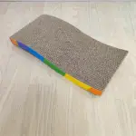 Corrugated Cardboard Cat Scratcher for Scratching & Claw Care with Rainbow Color Design – gallery image 2