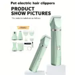 Pet Hair Clipper for Trimming with Adjustable Blade, Comb Attachments and Quiet Operation – gallery image 3