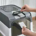 Enclosed Cat Litter Box for Leak Prevention & Odor Containment with Double Door Design – gallery image 3