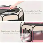 Octagonal Foldable Pet Enclosure for Indoor Containment & Resting – gallery image 6