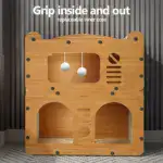 Cat House Condo for Indoor & Outdoor Resting with Ventilated Doors and Scratching Boards – gallery image 10