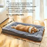 Extra Plush Rectangular Pet Sofa Bed for Resting & Lounging, Thick Polyester Cushion – gallery image 4