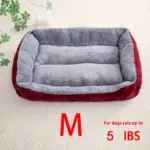 Pet Sleeping Nest Sofa Bed for Cats and Dogs for Resting & Lounging, Thick Rectangular Mattress – gallery image 8