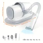 5-Piece Pet Grooming Vacuum Kit for Trimming & Hair Collection with Guide Combs – gallery image 4