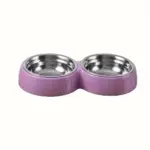 Stainless Steel Double Pet Bowl for Feeding with Removable Inserts – gallery image 3