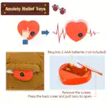 Heartbeat Plush Dog Toy for Comforting & Resting, Soft Polyester – gallery image 6