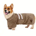 Quick-Dry Dog Bathrobe for Drying After Bathing & Grooming with Embroidered Detail – gallery image 11