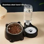 3-in-1 Pet Feeder and Automatic Water Dispenser for Cat and Dog Feeding with Non-Slip Tilted Bowl – gallery image 8